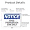 Signmission Food Preparation Sink Only, 10 in W x Rectangle, Aluminum OS-2PACK-NS-A-710-L-12835 - alternate 6